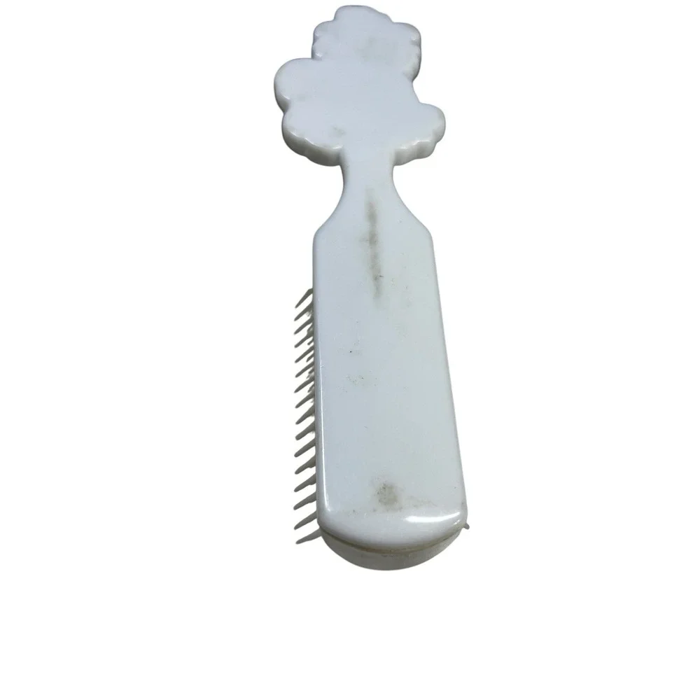 Vintage 80's 90's Teddy Bear Hair Brush Retro Cute Whimsical Kitsch Collectible‎